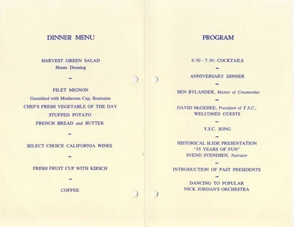 35th Anniversary celebration program inside