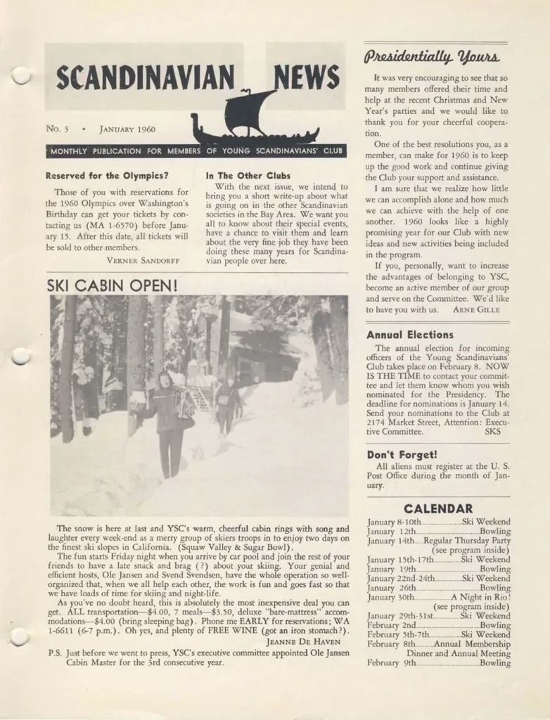 Nordic Highlight frontpage from 1960